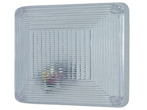 Lanterna Teto Plafonier Quadrada Cristal CAM/TRUCKS (45184 RC332)