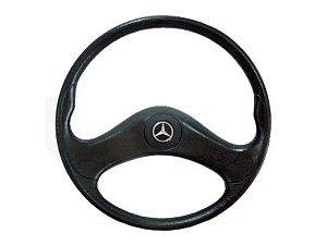 Volante Direcao Preto So C/ Estria/Emblem Mercedes 1618/1620/2325/1218 PRETO (D/E-470MM) (6954647001)