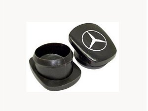KIT Tampa Manopla Cambio Marrom C/ Estrela Mercedes HPN-SLK/LS1935/LS1632/LS1938 (3862687257)