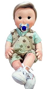 Boneco de Pano Baby Phillip (tira roupa e chupeta)