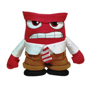 Boneco de feltro Raiva divertidamente 2 com 21cm de altura