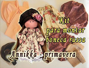 Kit para montar Boneca Russa - Annikka modelo primavera