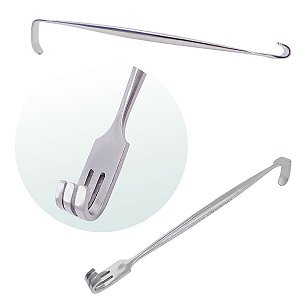 AFASTADOR SEEN-MILLER C/GARRA E ROMBA 17CM EM AÇO INOX
