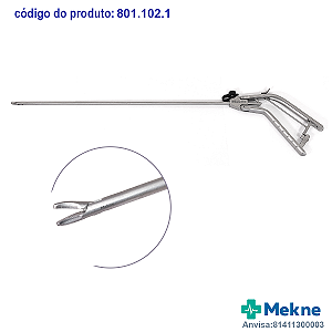 PORTA AGULHA 5*330 mm EMPUNHADURA TIPO GUN (CURVA ESQUERDA)