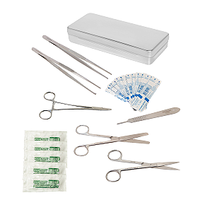 Kit para Estudantes Dissecação e Sutura com Nylon Agulhado