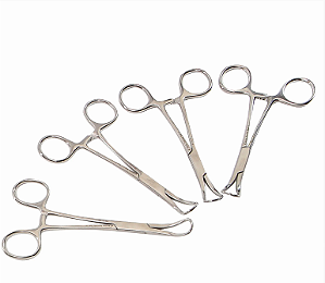 Kit de Pinças Backhaus 04 Unidades - Tamanho 13cm
