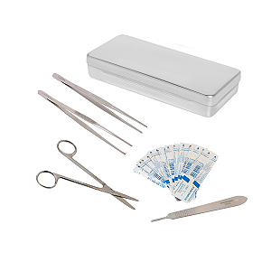 Kit Dissecação com Tesoura Metzenbaum