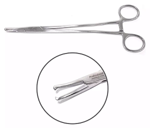 Pinca Faure 21 cm Curva Ginecologia - Artéria Uterina