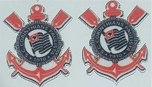  Emblema Termocolante Corinthians - Tamanho 22 x 23 mm - (Venda por par)
