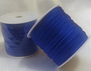 0.8mm - Fio Cordão Chines - Tassel - Cordão Nylon - Poliester  - Cor 207- Royal - Rolo com 100 metros