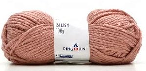 PACOTÃO DE FIO PINGOUIN SILKY  - 8 NOVELOS DE 100G- Cor 7757 Bronze - ÍTEM ÚNICO DISPONÍVEL