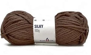 PACOTÃO DE FIO PINGOUIN SILKY  - 08 NOVELOS DE 100G- Cor 5794 Hierro- ÍTEM ÚNICO DISPONÍVEL