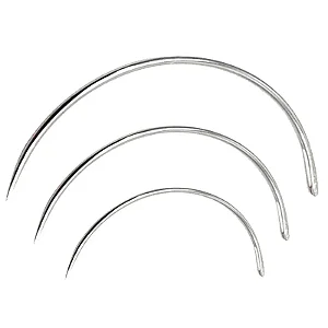 Kit 3 agulha curva - 6/7,5/9cm