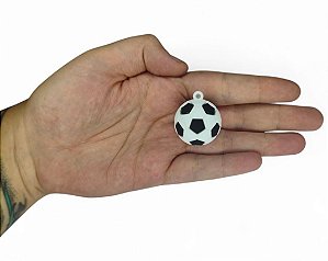Pingente/Miniatura Bola de Futebol - 2,7cm - Venda por Unidade
