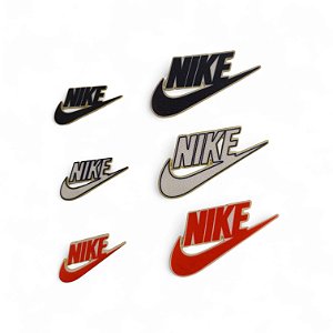 Termocolante Nike com escrito - 50x27mm ou 30x16mm - Venda do par da cor/tamanho escolhido