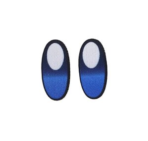 Olho Termocolante Oval Azul - 25x12mm - Venda do par