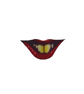 Boca termocolante - 17x7,5mm - Ideal para Palhaço de Terror - venda por UNIDADE