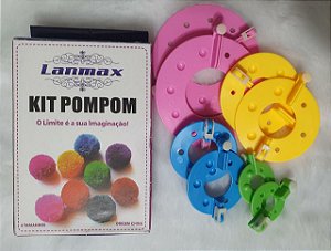 Kit Faz POMPOM - 4 tamanhos - Lanmax
