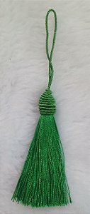 Tassel - Pingente Pompom com Tulipa - 9cm *Verde Bandeira* (venda por unidade)