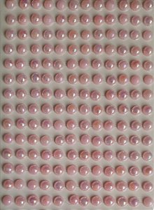 Sticker's - Autocolantes - Meia pérola Rosa neon -  Tam: 6 mm *cartela com 312 unidades