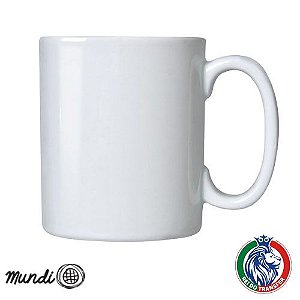 Caneca Branca Resinada 325ml Importada Mundi 1un