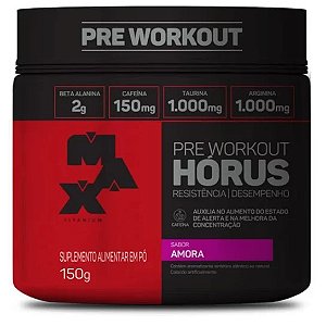 Pre Workout Hórus sabor Amora 300g - Max Titanium
