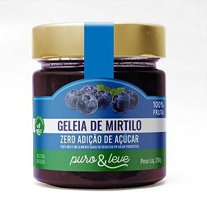 GELEIA DE MIRTILO ZERO 230G- PURO & LEVE