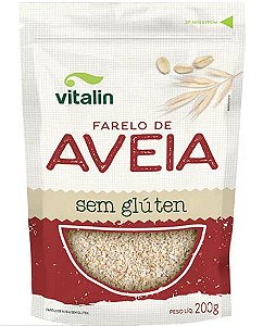 Farelo de Aveia Integral Sem Glúten 200g - Vitalin