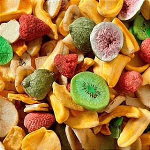 CHIPS DE FRUTAS TROPICAIS LIOFILIZADAS