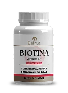Biotina 400mg - 60 Caps - Belnut