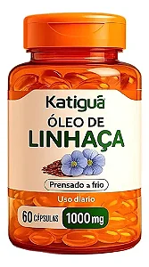Óleo De Linhaça- 1000mg-60Caps- Katiguá