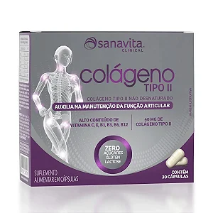 Colágeno Tipo 2 - 30Caps- Sanavita