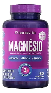 Magnésio Tri Complex-60 Caps-Sanavita