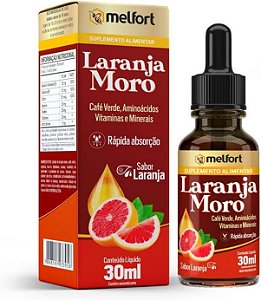 Laranja Moro, Café Verde, Aminoácidos e Vitaminas 30ml - Melfort