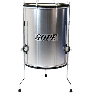 Surdo Gope 18" 60cm Alumínio Aro Epoxi c/ Tripé