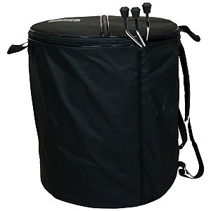 Capa Bag Surdo 20" 60cm Almofadada c/ Bolso Pés Bora Batucar