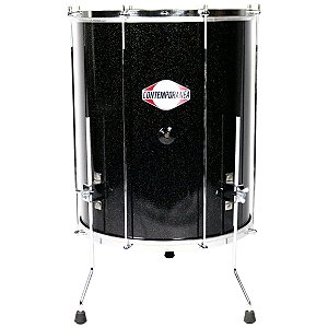 Surdo Contemporânea 18" 55cm Preto Glitter Alumínio