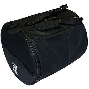 Capa Bag Surdo 16" 60cm Almofadada c/ Bolso Pés Bora Batucar