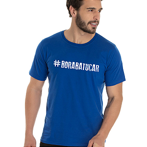 Camiseta #BoraBatucar Azul Bossa