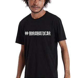 Camiseta #BoraBatucar Preta Bossa