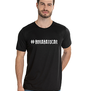 Camiseta #BoraBatucar Preta Bossa