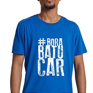 Camiseta #BoraBatucar Azul Samba