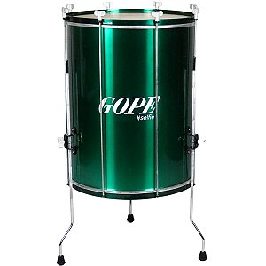 Surdo Gope 18" 60cm Selfie Verde c/ Tripé Alumínio