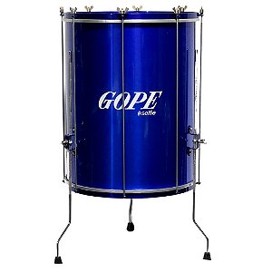 Surdo Gope 18" 60cm Alumínio Selfie Azul com Tripé OUTLET