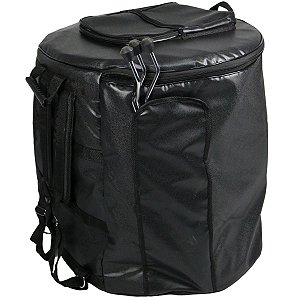 Capa Bag Surdo 20"60cm c/ Bolso Tripé Couro Premium Bora Batucar