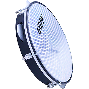 Pandeiro Gope 10" Iniciante Preto Pele Holografica OUTLET