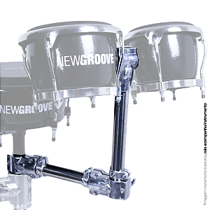 Braço Suporte NewGroove para Bongô Inox Profissional