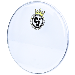 Pele CJ 12" Cristal Transparente Pandeiro