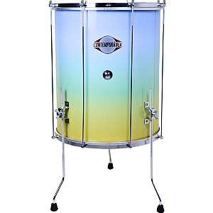 Surdo Contemporânea 18" 55cm Brisa Suave Glitter Cromado c/ Tripé