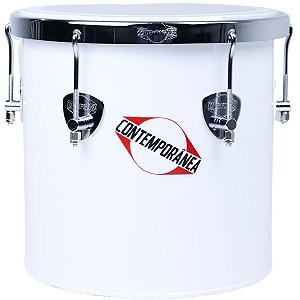 Repique de Mão Contemporânea 11"30cm Branco Cromado